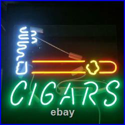 Cigars Cigarette Neon Sign Beer Bar Gift 17x14 Acrylic Light Lamp Bedroom