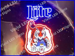 Cincinnati Bengals Beer 24 Vivid LED Neon Sign Light Lamp With Dimmer