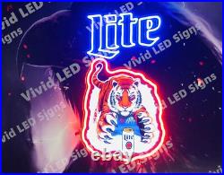 Cincinnati Bengals Beer 24 Vivid LED Neon Sign Light Lamp With Dimmer