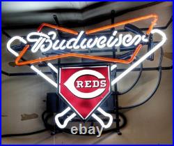 Cincinnati Reds Beer 20x16 Neon Sign Lamp Light Gift Show Visual Bright NM