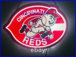 Cincinnati Reds Logo 3D LED 17 Neon Light Sign Lamp Beer Bar Display Wall Decor