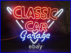 Classic Car Garage 20x16 Neon Light Sign Lamp Bar Beer Wall Decor Glass Party