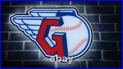 Cleveland Guardians 3D LED 20 Neon Sign Light Lamp Beer Bar Wall Decor Art