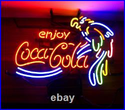 Cola Parrot Hand Craft Neon Sign Light Restaurant Canteen Beer Bar Decor