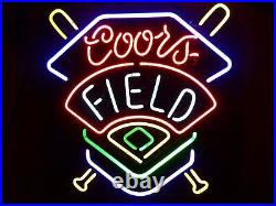 Coors Beer Field Colorado Rockies 17x14 Neon Light Sign Lamp Bar Party Club