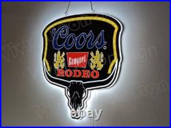 Coors Light Beer Cowboy Rodeo Bull Rider Banquet 20 Vivid LED Sign Neon Lamp Coors Light Beer Cowboy Rodeo Bull Rider Banquet 20 Vivid LED Sign Neon Lamp