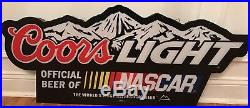 Coors Light Beer, Official Beer Of NASCAR Neon LED Light Bar Sign 40 X 13.5