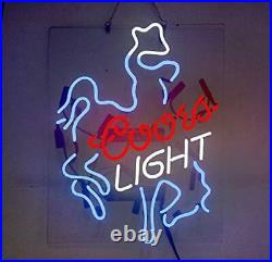 Coors Light Cowboys Neon Light Sign Lamp Acrylic 20x16 Man Cave Beer Pub