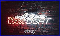Coors Light Mountain Beer 20x12 Neon Light Lamp Sign With HD Vivid Printing