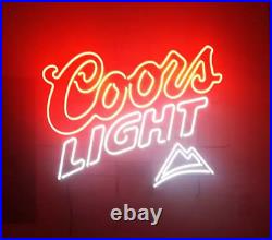 Coors Light Mountain Neon Light Sign Lamp 17x14 Beer Bar Artwork Handmade Tube