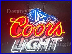 Coors Light Mountain Water Beer 20 Neon Light Sign Lamp HD Vivid Printing