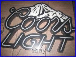 Coors Light NEON Sign Home Beer Bar Pub Recreation Room LED