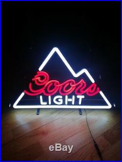 Coors Light Neon Sign Light Beer Bar Pub Home Room Wall Decor19''x15'' (inches)