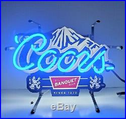 Coors Neon Lighted Sign The Banquet Beer Light 14 x 11