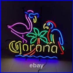 Corona Beer Flamingo Parrot Palm Tree 20x16 Neon Light Sign Lamp Bar Open Club Corona Beer Flamingo Parrot Palm Tree 20x16 Neon Light Sign Lamp Bar Open Club