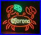 Corona-Extra-Beer-Crab-Lime-Seafood-20x16-Neon-Sign-Light-Lamp-Bar-Real-Glass-01-czfr