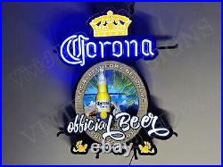 Corona Extra Beer Crown Two Griffins 24 Vivid LED Neon Sign Light With Dimmer Corona Extra Beer Crown Two Griffins 24 Vivid LED Neon Sign Light With Dimmer