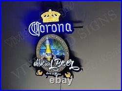 Corona Extra Beer Crown Two Griffins 24 Vivid LED Neon Sign Light With Dimmer Corona Extra Beer Crown Two Griffins 24 Vivid LED Neon Sign Light With Dimmer