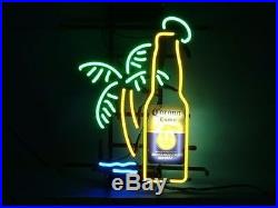 Corona Extra Bottle Palm Tree Beer Lager Handmade Neon Light Sign 17x14