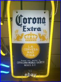 Corona Extra Bottle Palm Tree Neon Light Sign Beer Cave Gift Lamp