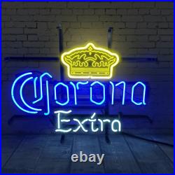 Corona Extra Crown Beer 20x16 Neon Light Lamp Sign Bar Windows Wall Decor