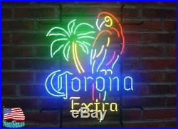 Corona Extra Parrot Bar Beer Neon Light Sign 17''x14'' From USA