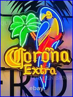 Corona Extra Parrot Palm Tree Beer Lamp Neon Light Sign 20 HD Vivid Printing