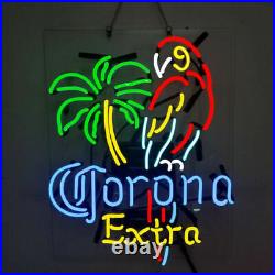 Corona Extra Parrot Palm Tree Beer Neon Light Sign Lamp 19x15 Acrylic Party