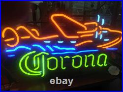 Corona Seaplane Aircraft Plane Beer 20x16 Neon Sign Light Lamp Real Glass Pub Corona Seaplane Aircraft Plane Beer 20x16 Neon Sign Light Lamp Real Glass Pub