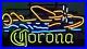 Corona-Seaplane-Plane-Beer-20x16-Neon-Light-Lamp-Sign-Bar-Pub-Real-Glass-Decor-01-ic