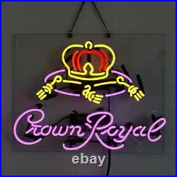 Crown Royal Beer Neon Signs For Home Bar Pub Party Man Cave Store Decor 19x15