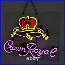 Crown Royal Beer Neon Signs For Home Bar Pub Party Man Cave Store Decor 19x15
