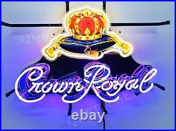 Crown Royal Whiskey 20x16 Neon Lamp Light Sign With HD Vivid Printing