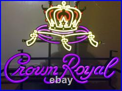 Crown Royal Whiskey Beer Bar 24 Vivid LED Neon Sign Light Lamp With Dimmer VL
