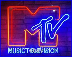 Custom 20x16 MTV Music Television Neon Sign Real Glass Handmade Beer Bar Sign