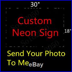 Custom NEON LIGHT SIGN Glass Tube Display BEER BAR CLUB Bulbs Lamp Signs