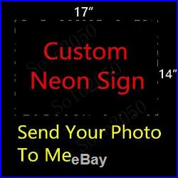 Custom NEON LIGHT SIGN Glass Tube Display BEER BAR CLUB Decoration Lamp 17x14
