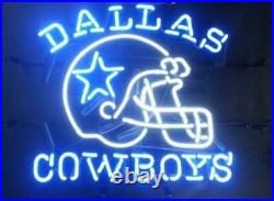 Dallas Cowboys Helmet Neon Sign Beer Bar Sign Custom Neon Artwork BOGO SALE