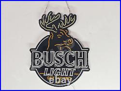 Deer Antler Beer Lager For Hunters 2D LED 20 Neon Sign Light Lamp Bar Open Shop