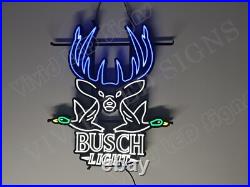 Deer Duck Hunting Hunters Beer 24x20 Vivid LED Neon Sign Light With Dimmer Deer Duck Hunting Hunters Beer 24x20 Vivid LED Neon Sign Light With Dimmer