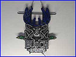 Deer Duck Hunting Hunters Beer 24x20 Vivid LED Neon Sign Light With Dimmer Deer Duck Hunting Hunters Beer 24x20 Vivid LED Neon Sign Light With Dimmer