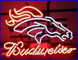 Denver Broncos Beer Lager Pale 20x16 Neon Lamp Light Sign Bar Wall Decor Club