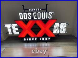 Dos Equis XX Texas Neon Beer Sign Light