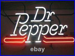 Dr Pepper Beer Neon Lamp Sign 14x10 Bar Lighting Garage Cave Artwork