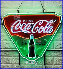 Drink Coca Cola Ice Cold Neon Light Sign 19X15 Beer Lamp Bar Decor Windows