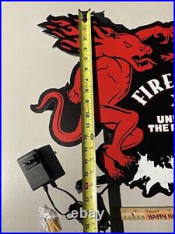 Fireball Dragon Whiskey Animated Beer 3 Color LED Sequencing Sign Not Neon Bar