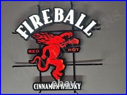Fireball Whisky Beer Bar 24 Vivid LED Neon Sign Light Lamp Wall With Dimmer VL Fireball Whisky Beer Bar 24 Vivid LED Neon Sign Light Lamp Wall With Dimmer VL