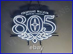 Firestone Walker 805 Brewing Beer 24 Vivid LED Neon Sign Light Lamp With Dimmer