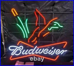 Flying Duck Beer Lager Light Neon Light Sign Lamp Bar Open Wall Decor 20x16