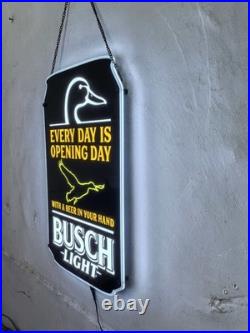 Flying Duck Every Day Is Opening Day Beer Lager 20 LED Neon Sign Decor